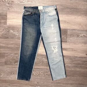 Revice Two-Tone High-Waisted Jeans (Size 30)